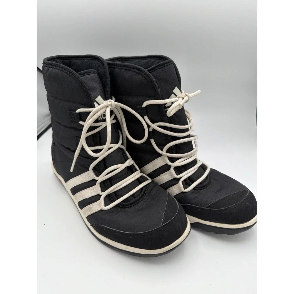 Adidas Climaheat Winter Boots Womens 7‎ Black Insulated Traxion.    1676